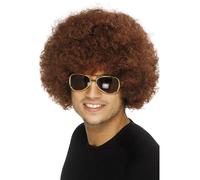 1970s Marron Perruque Afro 70s Déguisement Disco Accessoire Bouclé Hommes Femmes