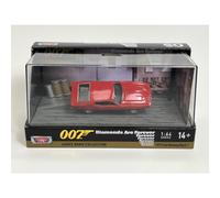 1971 Ford Mustang Mach 1 Red James Bond 007 """" Diamonds Are Forever """" (1971) Film avec affichage 1/64 Model Diecast Car par Motormax