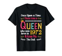 1972 Birthday Queen Girls Women Born in 1972 T-Shirt