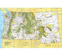 1973 Gros plan USA, carte du Nord-Ouest