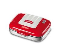 Ariete Gaufrier 1973 – Rouge – 700 W – Plaques anti-adhésives – Verrouillage de sécurité