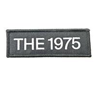1975 - the - Rock Off officially licensed products The 1975 Patch Band Logo Nouveau Officiel Noir Embroidered Woven Iron On Size Accessory Size