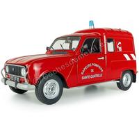 1976 Renault R4 4LF4 Bomberos de Sainte-Quartelle Rojo 1:18 Solido S1802210