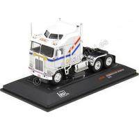 1976 Tête de tracteur Kenworth K100 Aerodyne Blanc 1:64 IXO Models 64TR005