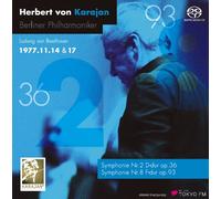カラヤン&ベルリン・フィル ライヴ・イン・東京1977 - ベートーヴェン交響曲全集 II (Beethoven : Sym. 2 & 8 / Karajan & BPO (1977 Tokyo)) [SACD]
