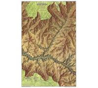 1978 Carte du cœur du Grand Canyon