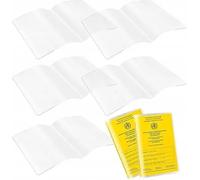 197x132cm Pochettes PVC pour carnet de vaccination 5pcs Transparent
