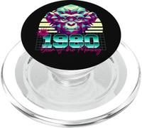 1980 Année du Singe rétro années 80 Vaporwave Zodiaque Chinois PopSockets PopGrip pour MagSafe