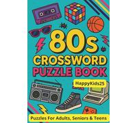 1980 Crossword Puzzles: Crossword Puzzles with easy to Read Print about1980's movies, music and bands, television, pop culture, fashion and trends etc. | 6x9 inch. 60 puzzles