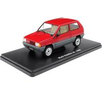 1980 Fiat Panda 45 (Seat Panda 45) Rojo/Gris "Coches Inolvidables" 1:24 Editorial Salvat ES30