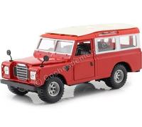 1980 Land Rover Series II Rouge/Blanc 1:24 Bburago 22063