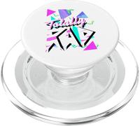 1980 Totally Rad 80 White Tiger Stripe 80s-Party v.9.1 PopSockets PopGrip pour MagSafe