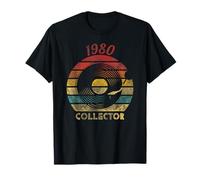 1980 Vinyl Collector Retro Record Vintage Music T-Shirt