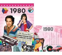 1980 Wedding Anniversary Gifts Set - 1980 DVD Film , 1980 Chart Hits CD and 1980 Greeting Card