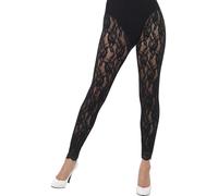 1980s Accessoire Déguisement Noir Dentelle Leggings 80s Disco Accessoire