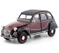 1982 Citroen 2CV 6 Charleston Red / Black 1:24 Wellly 24009