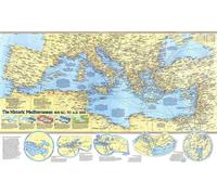 1982 Méditerranée historique, 800 av. J.-C. à 1500 ap. J.-C. (carte)