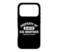 1984 Dystopian Truth Ministry 2+2=5 Propriété de Big Brother Coque pour iPhone 17 Pro