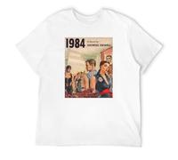 1984 George Orwell T-Shirt White Mens Tee Unisex Shirt M
