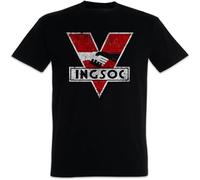 1984 Logo Vintage INGSOC Men T-Shirt Black XXL