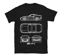 1985 944 Coupe Turbo Sports Car T-Shirt Classic Retro Performance Tee for Men