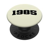 1985 Année d'anniversaire Vintage Arched Varsity Retro Distressed PopSockets PopGrip Adhésif