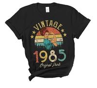 1985 pièces Originales imprimé Vintage T Shirt pour Les Femmes Années Cadeaux d’Anniversaire Drôle à Manches Courtes Dames nouveauté Classique âge Pullover Tops