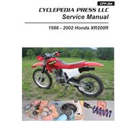 1986-2002 Honda XR200R Cyclepedia Printed Motorcycle Service Manual