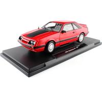 1986 Ford Mustang GT 5.0 Rojo 1:18 Welly 12526
