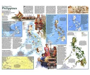 1986 Histoire des Philippines (carte)
