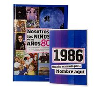 1986 Livre « Nous, les enfants des années 80 » avec carte personnalisée de 1986