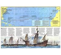 1986 Où Colomb a-t-il découvert l'Amérique ? Carte