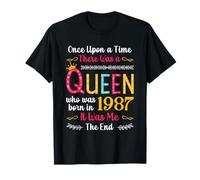 1987 Birthday Queen Girls Women Born in 1987 T-Shirt