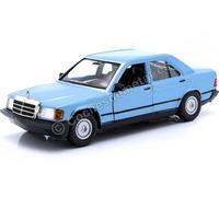 1987 Mercedes-Benz 190E 2.6 (W201) Bleu Diamant 1:24 Bburago 21103