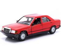 1987 Mercedes-Benz 190e 2.6 (W201) Rojo 1:24 Bburago 21103
