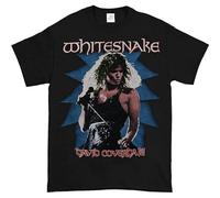 1987 Whitesnake Tour Vintage Whitesnake David Coverdale T-Shirt Black Mens Tee Unisex Shirt 3XL