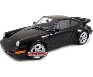 1988 Porsche 911 (964) Turbo Coupe "Bad Boys" Negro 1:18 Welly 18026
