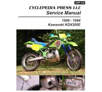 1989-1994 Kawasaki KDX200E Two Stroke Cyclepedia Printed Motorcycle Service Manual