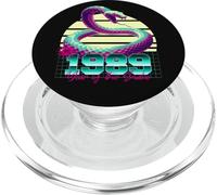 1989 Année du Serpent rétro années 80 Vaporwave Zodiaque Chinois PopSockets PopGrip pour MagSafe