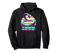 1989 Année du Serpent rétro années 80 Vaporwave Zodiaque Chinois Sweat à Capuche