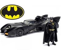 1989 Batmobile Batman Returns avec Figurine de Batman 1:24 Jada Toys 98260 25321