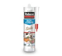 Rubson Mastic Bain & Cuisine silicone multi-matériaux antifongique souple étanche Sable 280 ml
