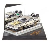 Vitesse Véhicule miniature DeLorean DMC-12 Retour vers le Futur III sur rails Échelle 1:43 métal