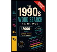 1990s Word Search Puzzle Book for Adults - Portable Edition: 2000+ Nostalgic Words in Large Print | 90s Music, Movies, TV, Technology & Pop Culture