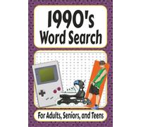 1990's Word Search: Word Search with Easy to Read Print about 1990's Pop Culture, Music, Movies, World Events and more | 6x9 inches, 100+ pages | 50 + ... ...Gift for Holidays, Vacations and Birthdays