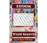 1990s Word Search: Word searches with easy to read print about The 1990s, Nostalgia, TV Shows and more | 6x9 inches, 110 pages | 50+ puzzles...Perfect gift for vacations, holidays and Free Times.