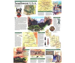 1992 Sud-Ouest, Carte des États-Unis, Terre de ciel ouvert
