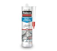 Rubson Mastic Bain & Cuisine Couleur Béton – Silicone multi-matériaux antifongiques – 280 ml