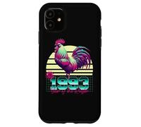 1993 Année du Coq rétro années 80 Vaporwave Zodiaque Chinois Coque pour iPhone 11