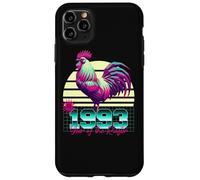 1993 Année du Coq rétro années 80 Vaporwave Zodiaque Chinois Coque pour iPhone 11 Pro Max